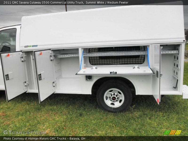  2011 Savana Cutaway 3500 Commercial Utility Truck Summit White