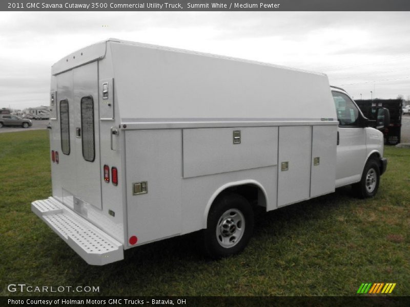  2011 Savana Cutaway 3500 Commercial Utility Truck Summit White