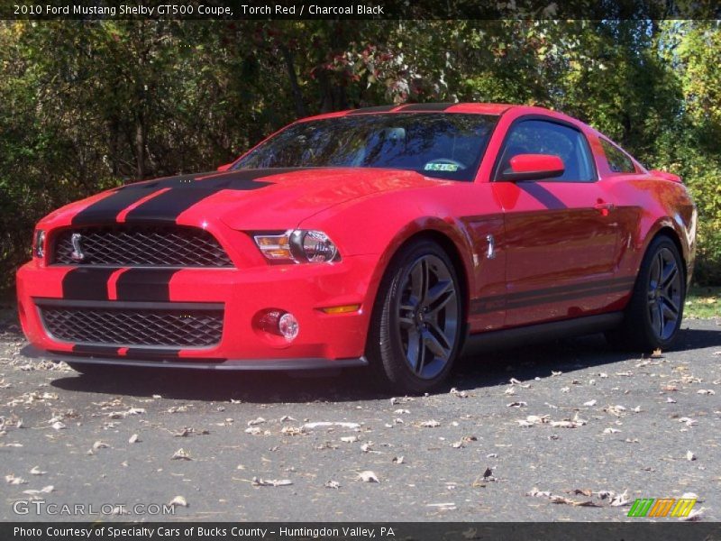 Front 3/4 View of 2010 Mustang Shelby GT500 Coupe