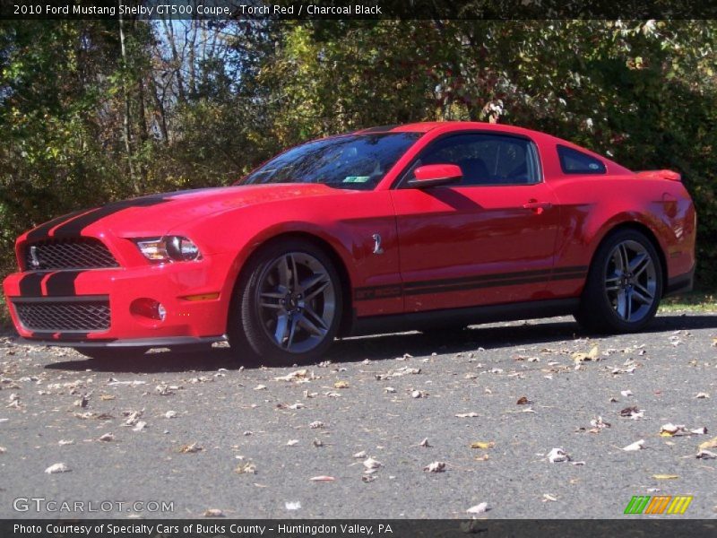 Torch Red / Charcoal Black 2010 Ford Mustang Shelby GT500 Coupe