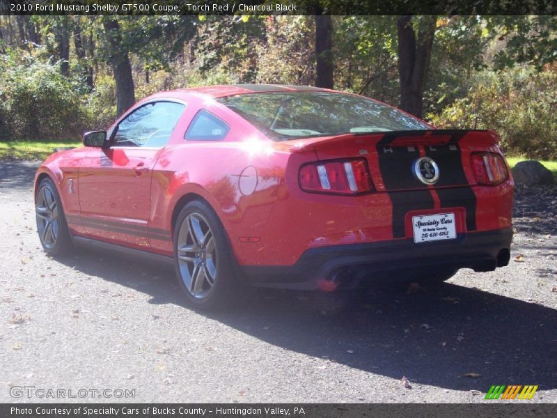 Torch Red / Charcoal Black 2010 Ford Mustang Shelby GT500 Coupe