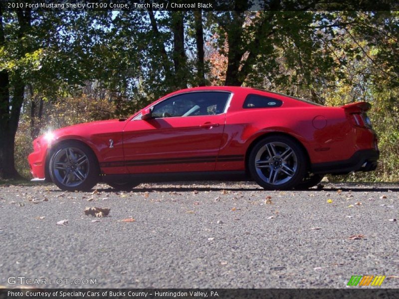 Torch Red / Charcoal Black 2010 Ford Mustang Shelby GT500 Coupe