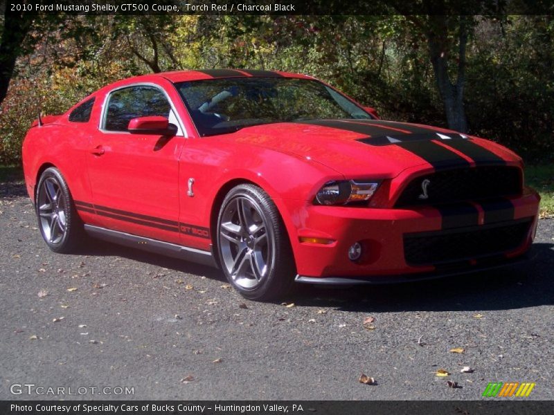 Torch Red / Charcoal Black 2010 Ford Mustang Shelby GT500 Coupe
