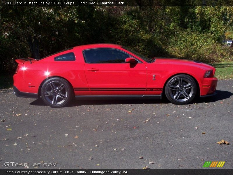 Torch Red / Charcoal Black 2010 Ford Mustang Shelby GT500 Coupe