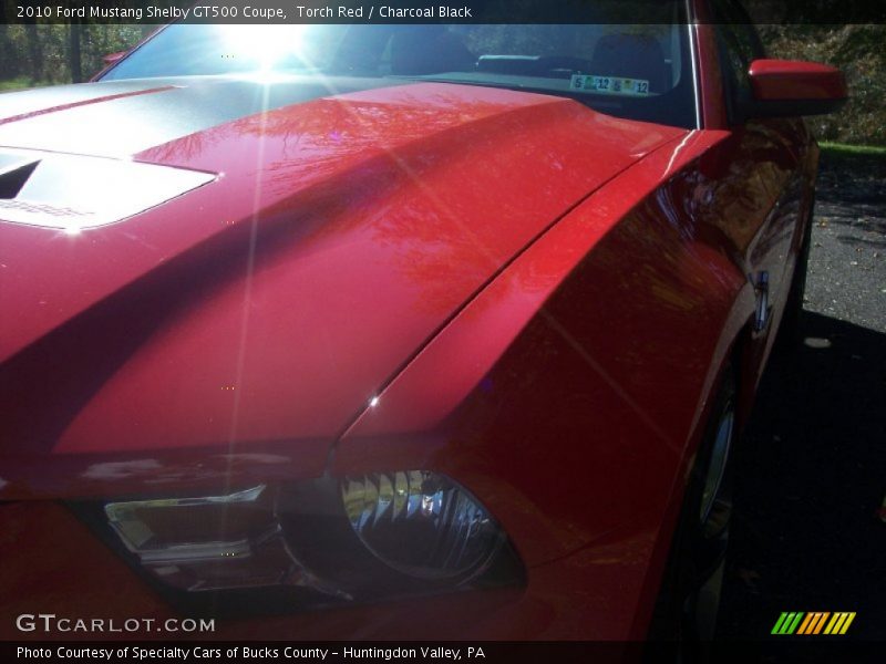 Torch Red / Charcoal Black 2010 Ford Mustang Shelby GT500 Coupe