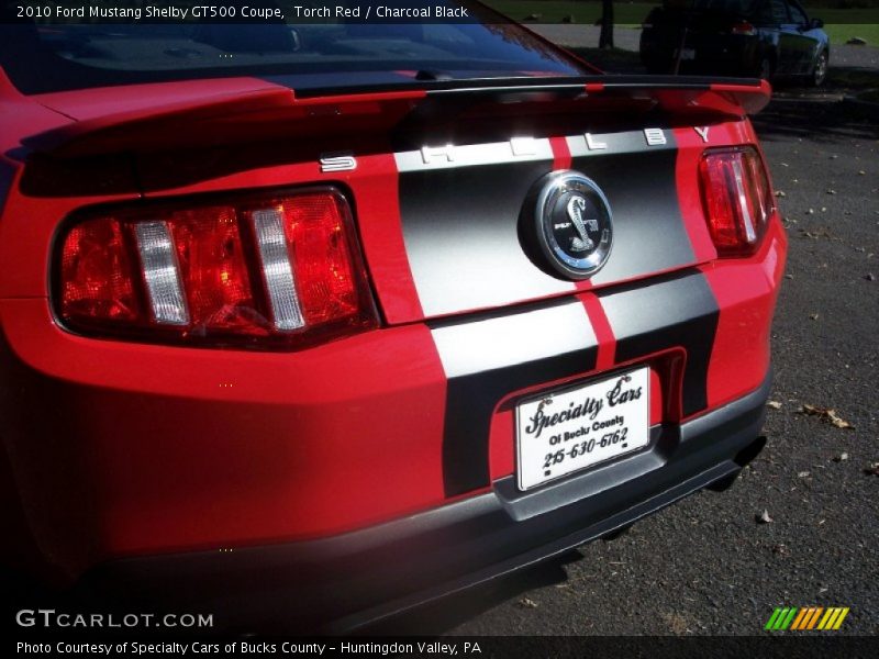 Torch Red / Charcoal Black 2010 Ford Mustang Shelby GT500 Coupe