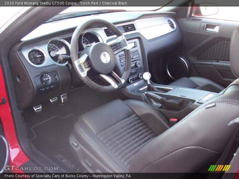 Torch Red / Charcoal Black 2010 Ford Mustang Shelby GT500 Coupe