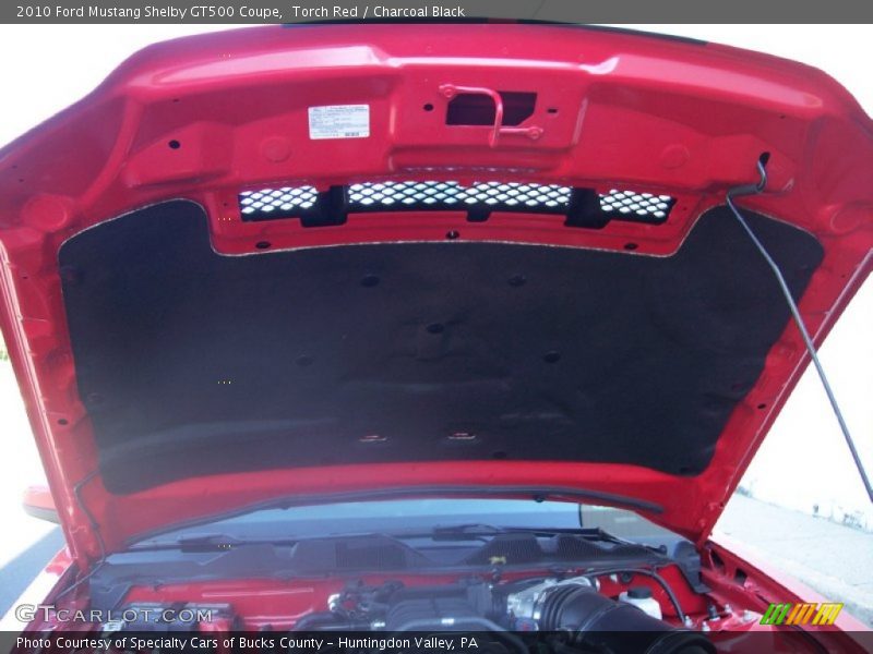 Torch Red / Charcoal Black 2010 Ford Mustang Shelby GT500 Coupe