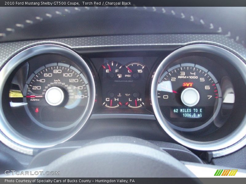  2010 Mustang Shelby GT500 Coupe Shelby GT500 Coupe Gauges