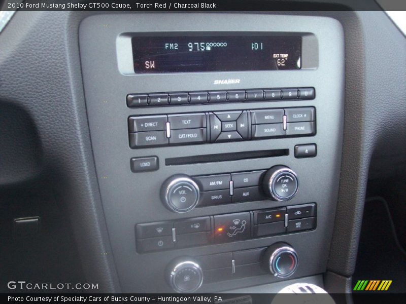 Torch Red / Charcoal Black 2010 Ford Mustang Shelby GT500 Coupe