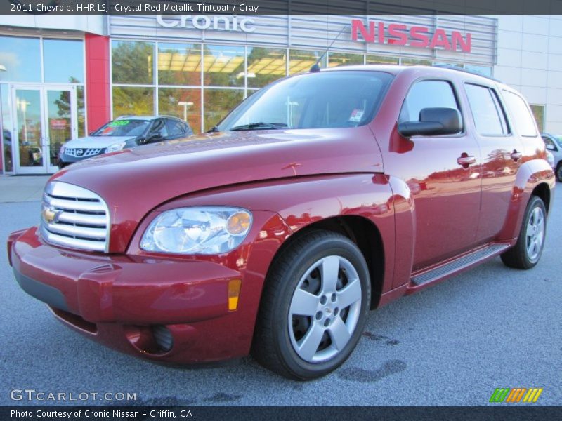 Crystal Red Metallic Tintcoat / Gray 2011 Chevrolet HHR LS