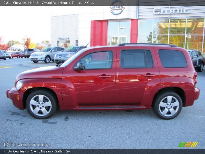 Crystal Red Metallic Tintcoat / Gray 2011 Chevrolet HHR LS