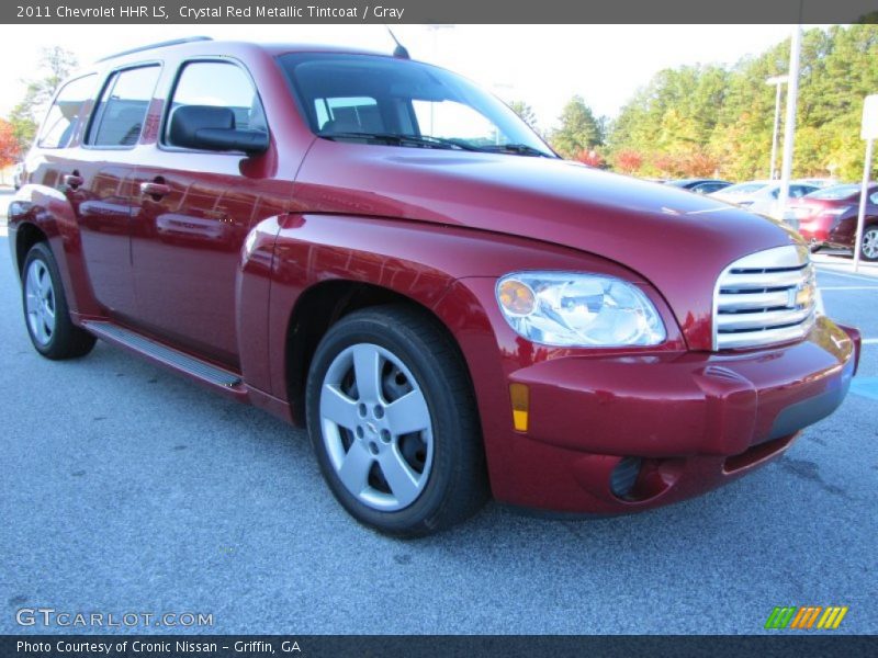 Crystal Red Metallic Tintcoat / Gray 2011 Chevrolet HHR LS