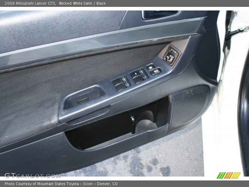 Wicked White Satin / Black 2009 Mitsubishi Lancer GTS