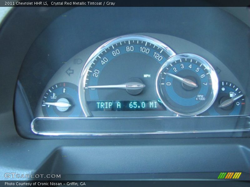 Crystal Red Metallic Tintcoat / Gray 2011 Chevrolet HHR LS