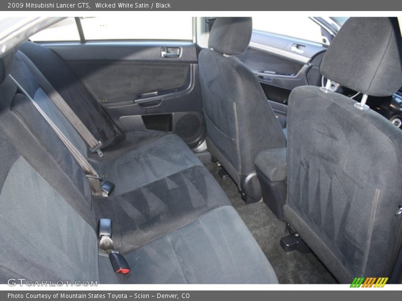 Wicked White Satin / Black 2009 Mitsubishi Lancer GTS