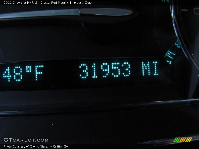Crystal Red Metallic Tintcoat / Gray 2011 Chevrolet HHR LS
