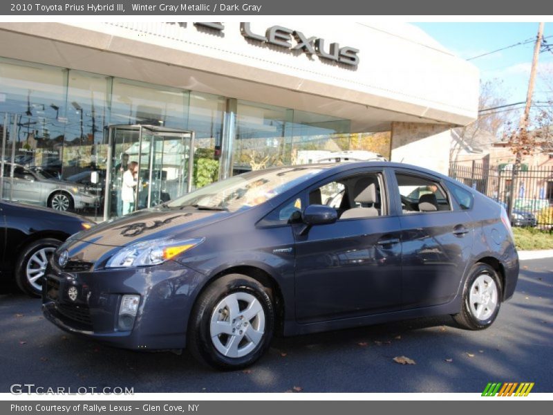 Winter Gray Metallic / Dark Gray 2010 Toyota Prius Hybrid III