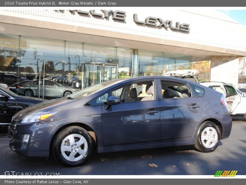 Winter Gray Metallic / Dark Gray 2010 Toyota Prius Hybrid III