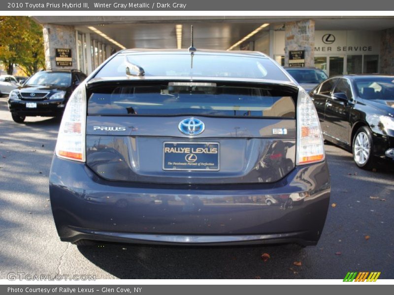 Winter Gray Metallic / Dark Gray 2010 Toyota Prius Hybrid III