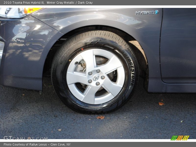 Winter Gray Metallic / Dark Gray 2010 Toyota Prius Hybrid III