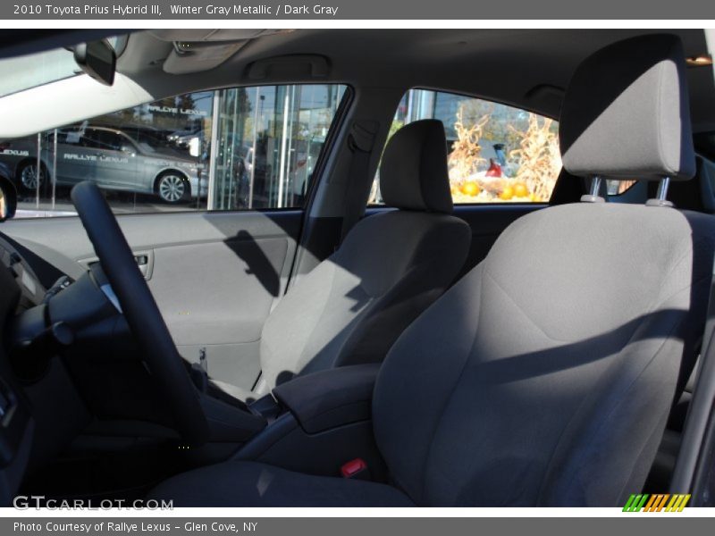 Winter Gray Metallic / Dark Gray 2010 Toyota Prius Hybrid III