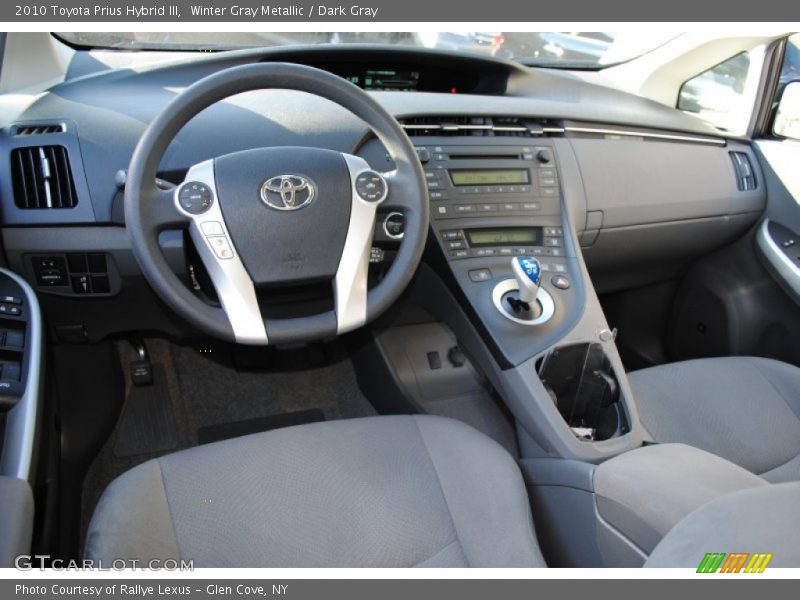 Winter Gray Metallic / Dark Gray 2010 Toyota Prius Hybrid III