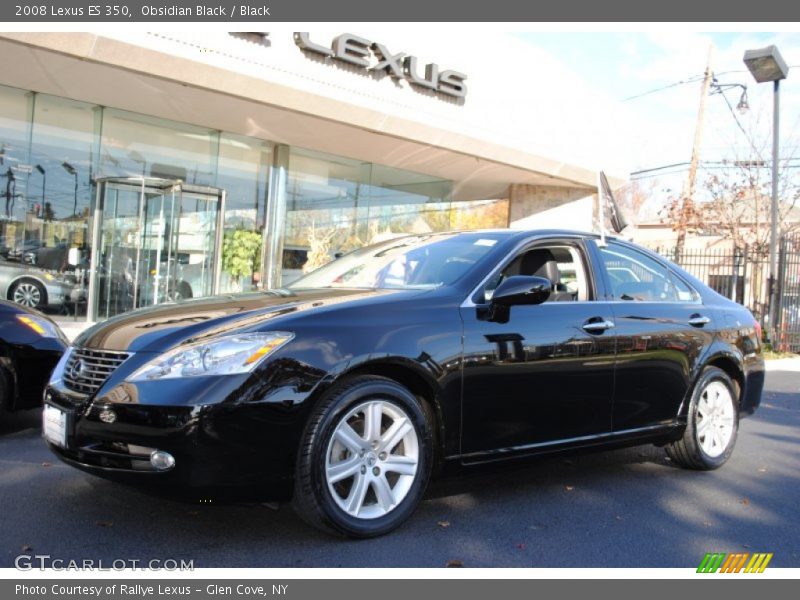 Obsidian Black / Black 2008 Lexus ES 350