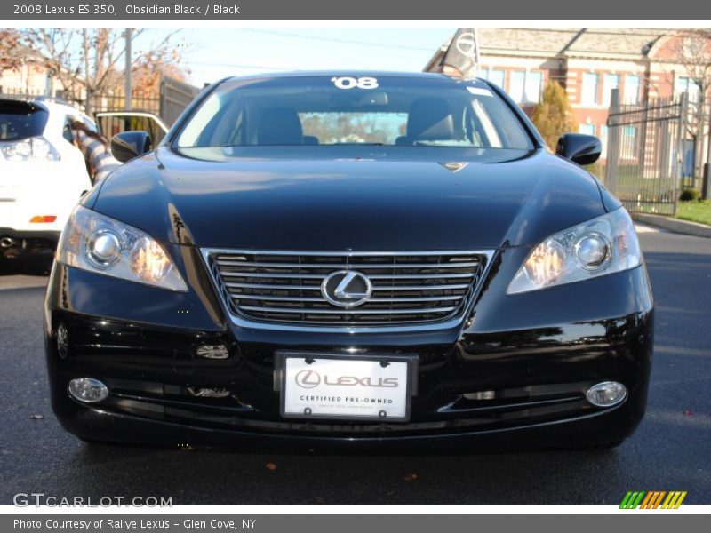 Obsidian Black / Black 2008 Lexus ES 350