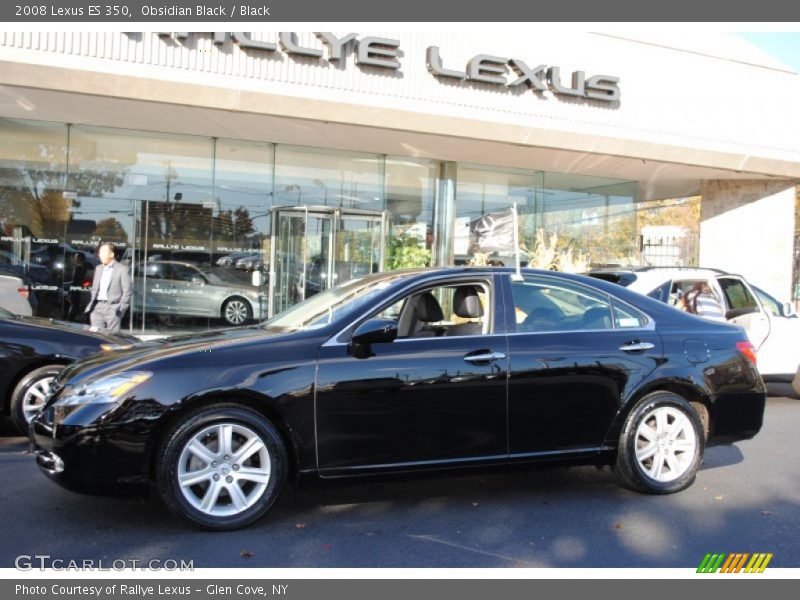 Obsidian Black / Black 2008 Lexus ES 350