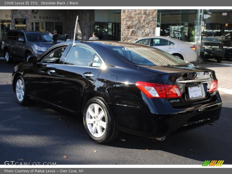 Obsidian Black / Black 2008 Lexus ES 350