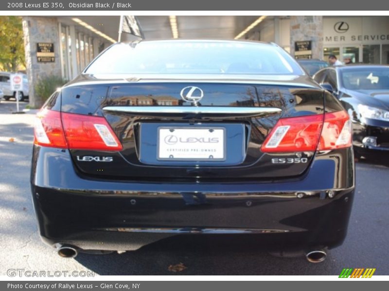 Obsidian Black / Black 2008 Lexus ES 350