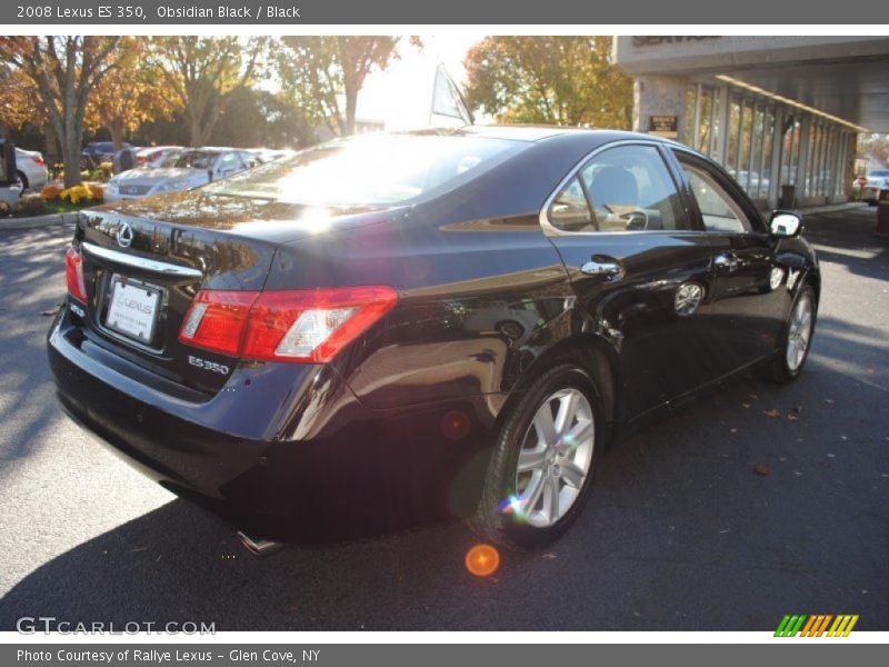 Obsidian Black / Black 2008 Lexus ES 350