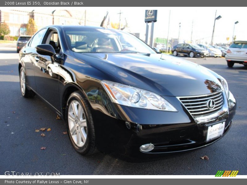 Obsidian Black / Black 2008 Lexus ES 350