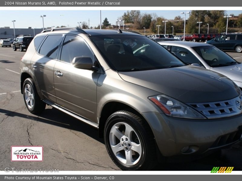 Polished Pewter Metallic / Charcoal 2004 Nissan Murano SL AWD