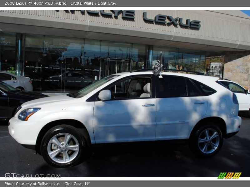 Crystal White / Light Gray 2008 Lexus RX 400h AWD Hybrid