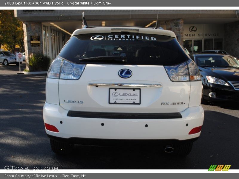 Crystal White / Light Gray 2008 Lexus RX 400h AWD Hybrid