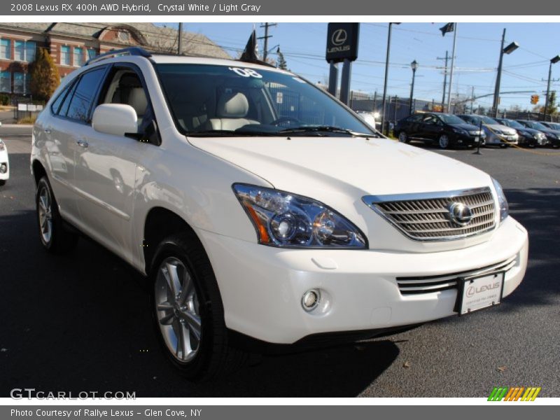 Crystal White / Light Gray 2008 Lexus RX 400h AWD Hybrid