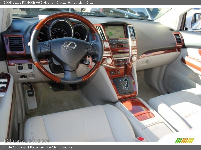 Crystal White / Light Gray 2008 Lexus RX 400h AWD Hybrid