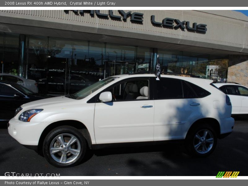 Crystal White / Light Gray 2008 Lexus RX 400h AWD Hybrid
