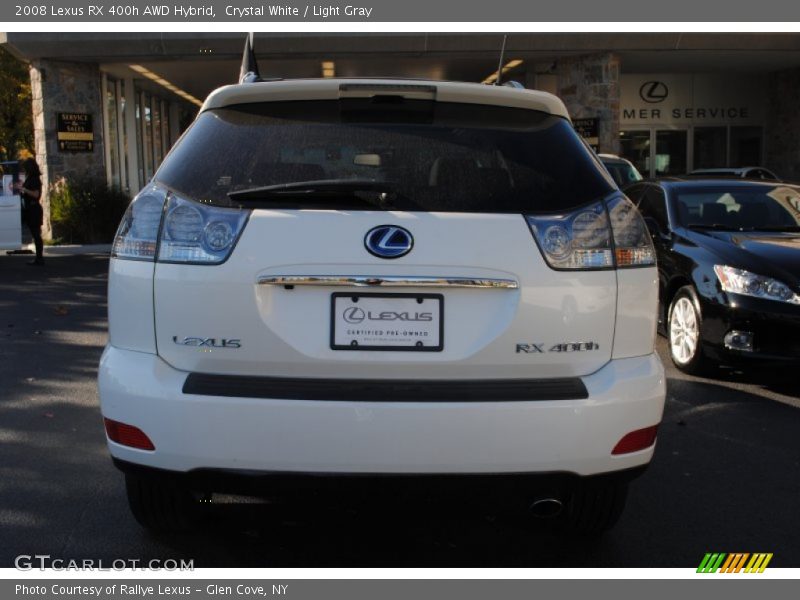 Crystal White / Light Gray 2008 Lexus RX 400h AWD Hybrid