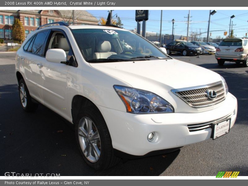 Crystal White / Light Gray 2008 Lexus RX 400h AWD Hybrid