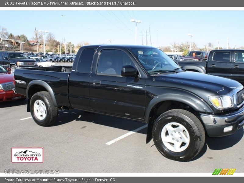 Black Sand Pearl / Charcoal 2001 Toyota Tacoma V6 PreRunner Xtracab