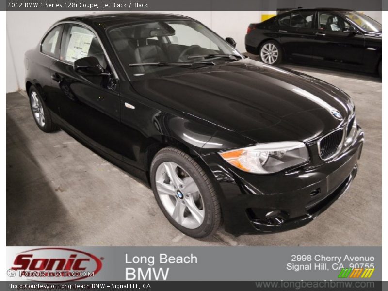 Jet Black / Black 2012 BMW 1 Series 128i Coupe