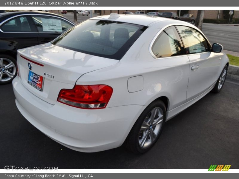 Alpine White / Black 2012 BMW 1 Series 128i Coupe