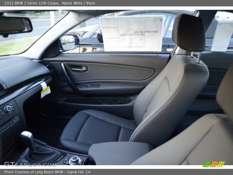 Alpine White / Black 2012 BMW 1 Series 128i Coupe