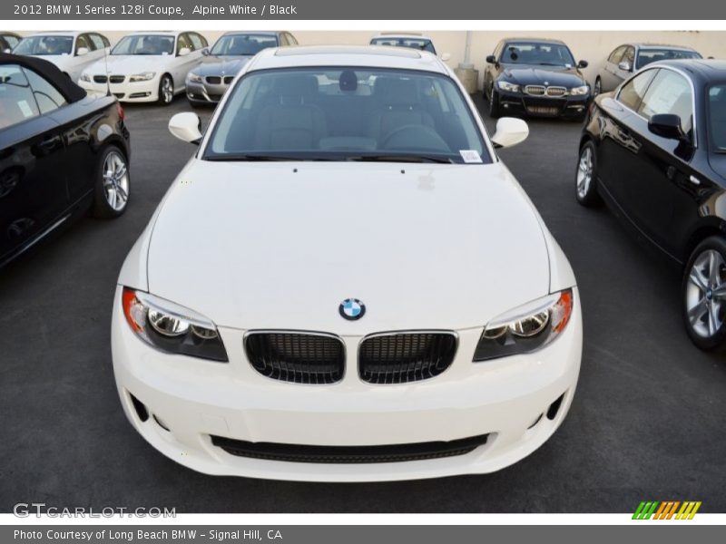 Alpine White / Black 2012 BMW 1 Series 128i Coupe