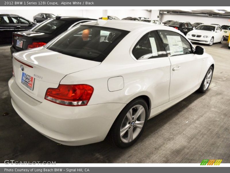 Alpine White / Black 2012 BMW 1 Series 128i Coupe