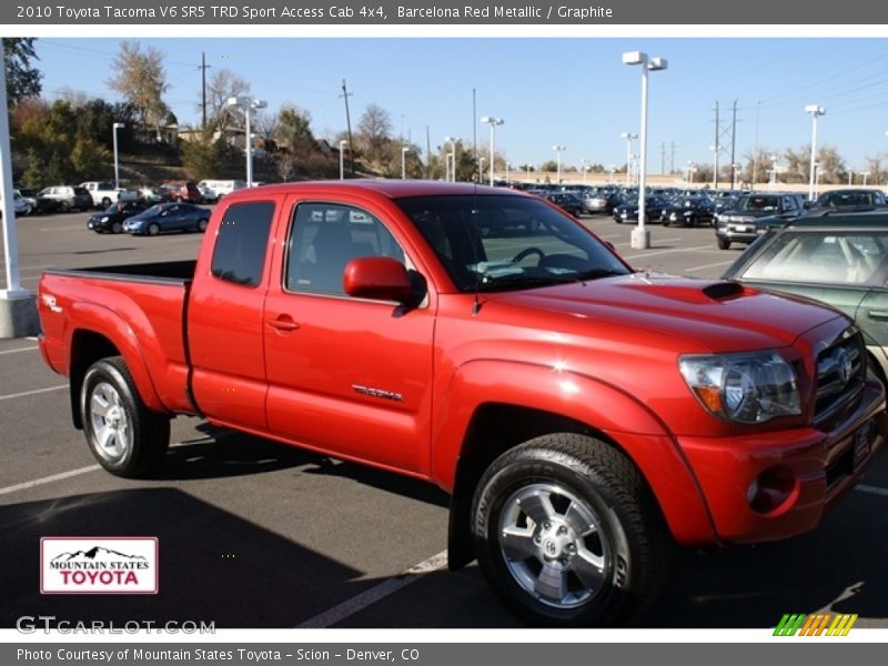 Barcelona Red Metallic / Graphite 2010 Toyota Tacoma V6 SR5 TRD Sport Access Cab 4x4