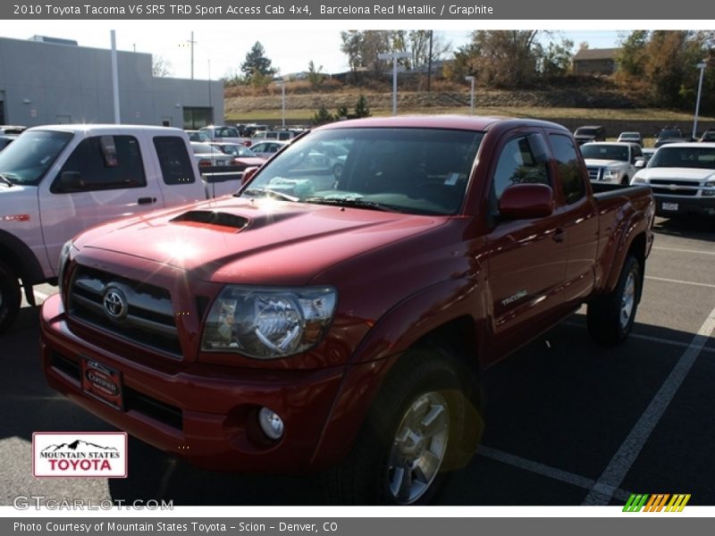 Barcelona Red Metallic / Graphite 2010 Toyota Tacoma V6 SR5 TRD Sport Access Cab 4x4
